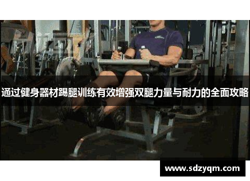 通过健身器材踢腿训练有效增强双腿力量与耐力的全面攻略